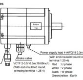 mitsubishi servo motor hc-uf I/O terminals