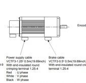 mitsubishi servo motor ha-ff I/O terminals