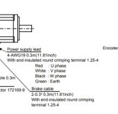 mitsubishi servo motor hc-mf I/O terminals